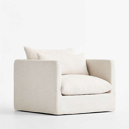 Seascape Upholstered Outdoor Swivel Lounge Chair