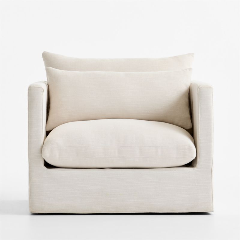 Seascape Upholstered Outdoor Swivel Lounge Chair - image 3 of 7