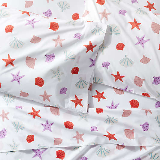 Organic Seashell Kids Full Sheet Set