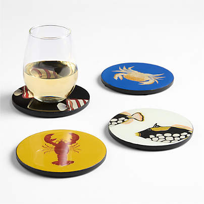 Seaside Coasters, Set of 4