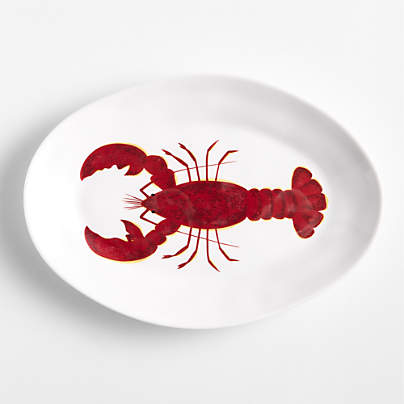 Seaside Melamine Oval Platter