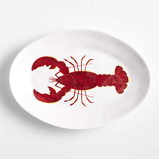 Seaside Melamine Oval Platter