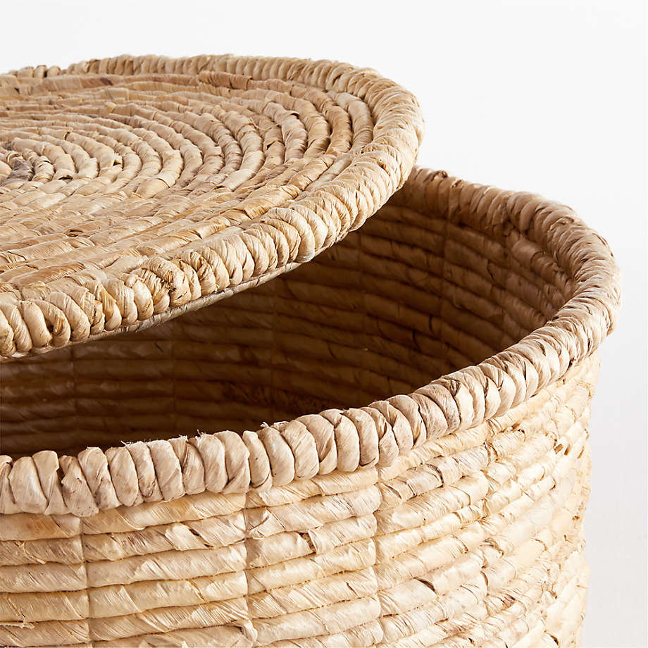 Large Woven Baskets Storage, Woven Storage Baskets Lids