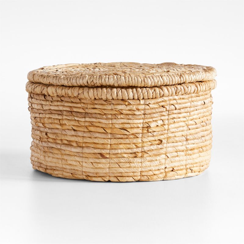 Seaton Medium Round Woven Storage Basket with Lid - image 0 of 4