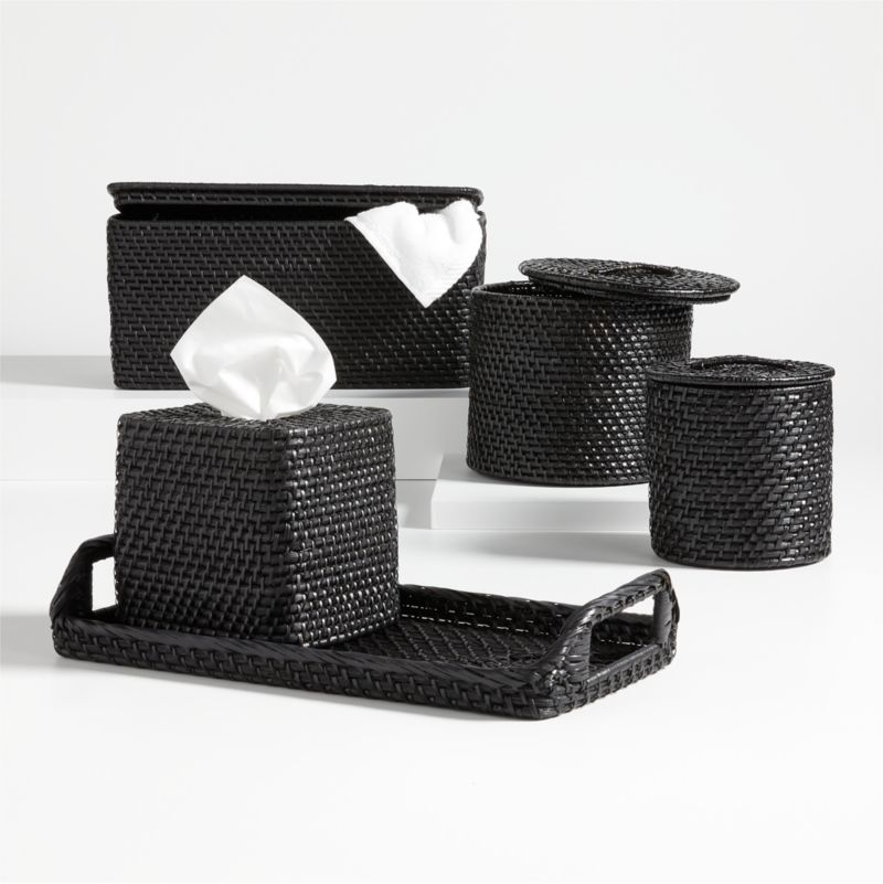 Sedona Black Bath Accessories Crate & Barrel