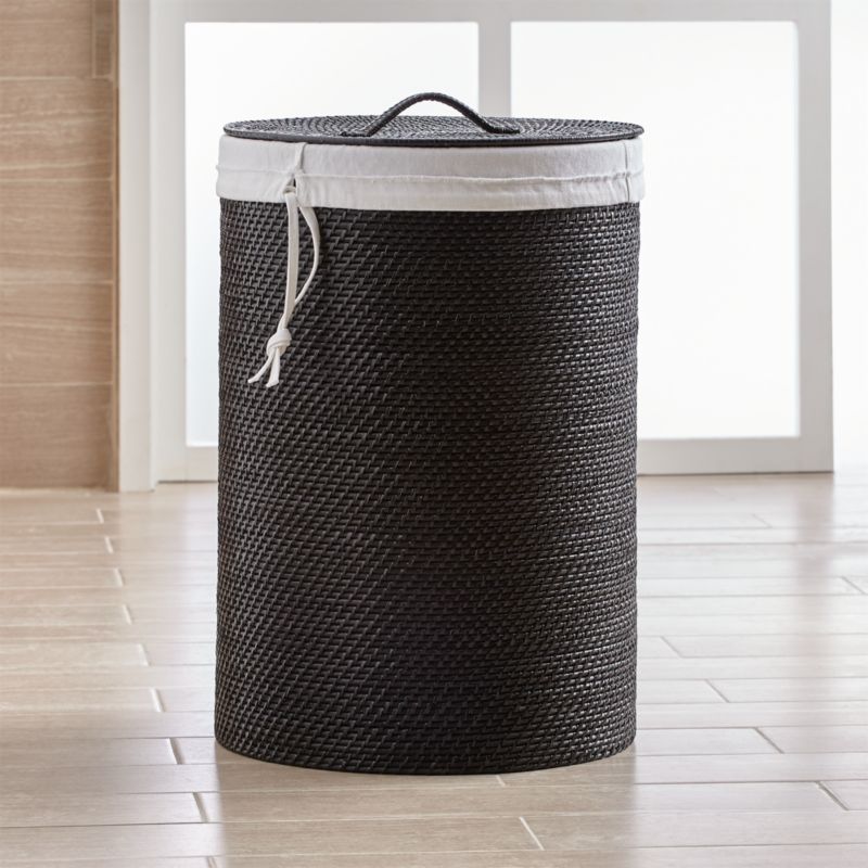 Sedona Black Hamper with Laundry Bag Liner - image 1 of 2