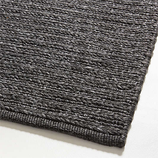 Sedona Performance Indoor/Outdoor Charcoal Grey Area Rug 9'x12'