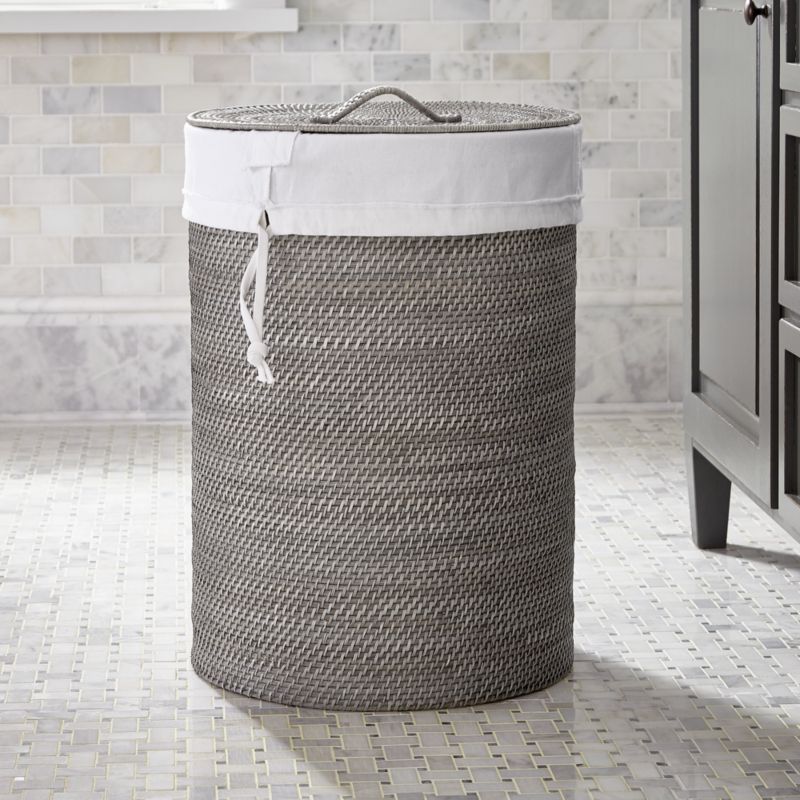 Sedona Grey Hamper with Laundry Bag Liner - image 4 of 5