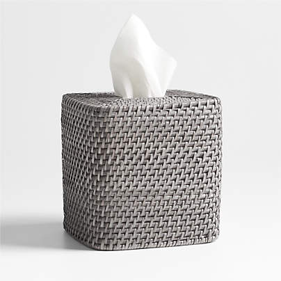 Sedona Grey Square Tissue Box Cover