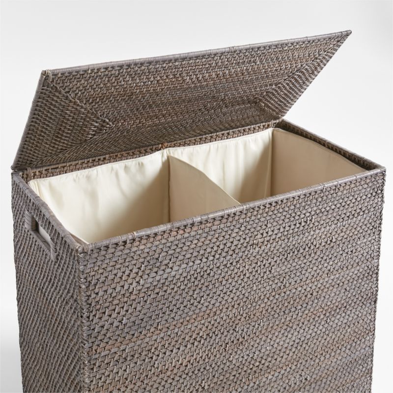 Sedona Large Grey Laundry Hamper with Divided Liner - image 2 of 5