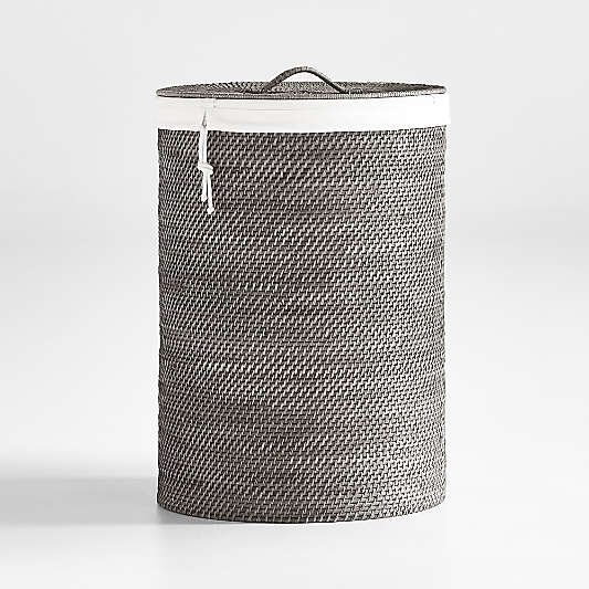 Sedona Grey Hamper with Laundry Bag Liner