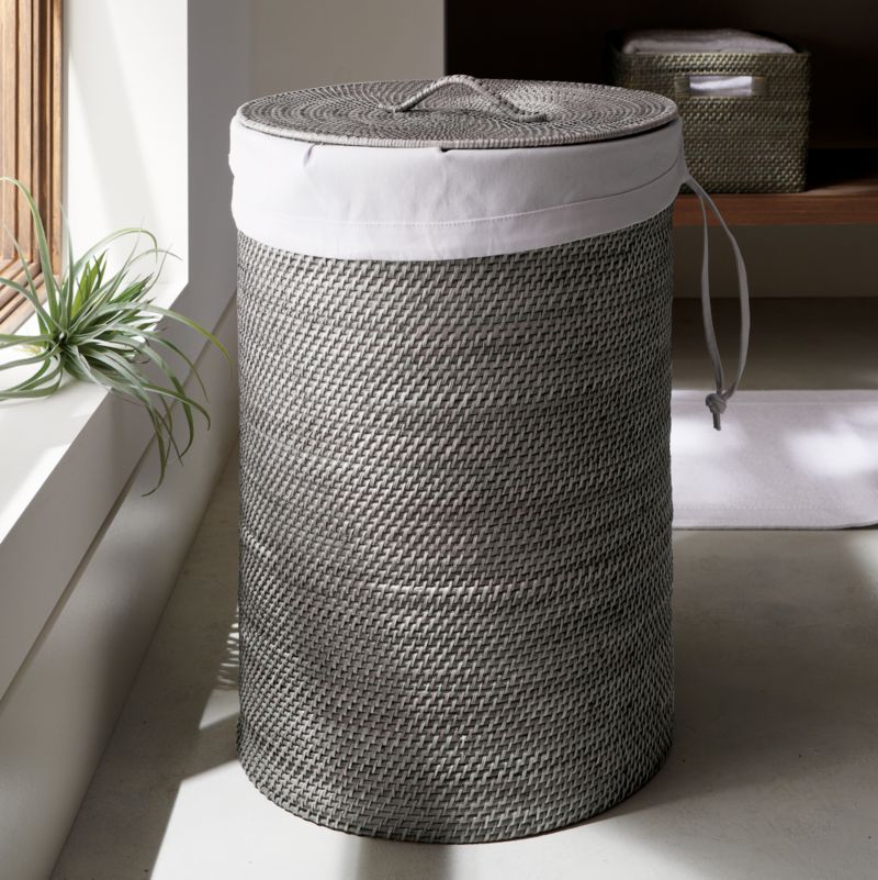 Sedona Grey Hamper with Laundry Bag Liner - image 2 of 5