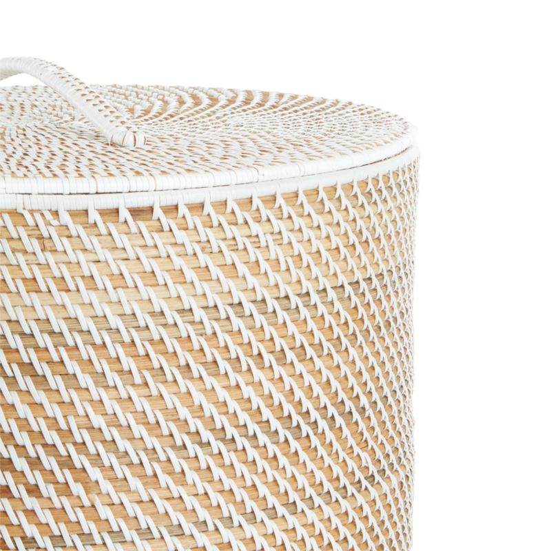 Sedona White Hamper with Liner