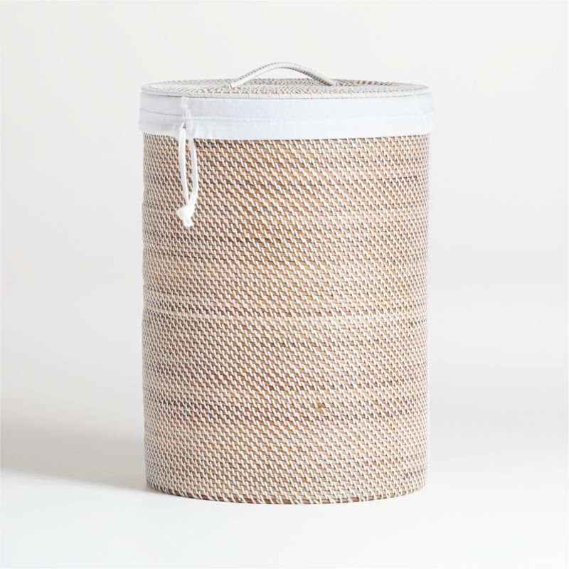 Sedona White Hamper with Liner