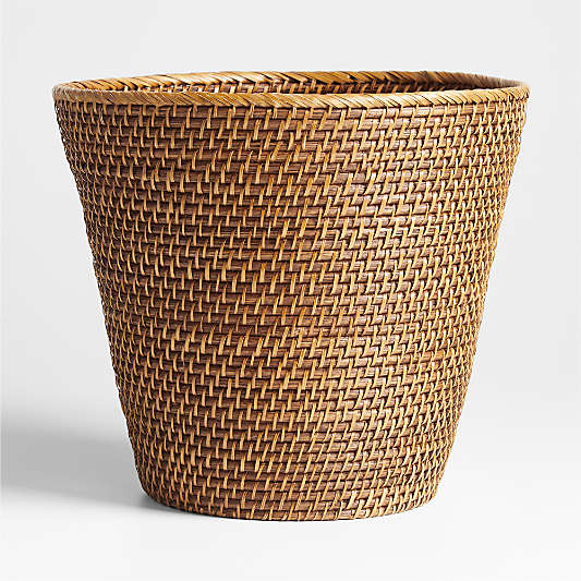 Sedona Honey Tapered Waste Basket/Trash Can