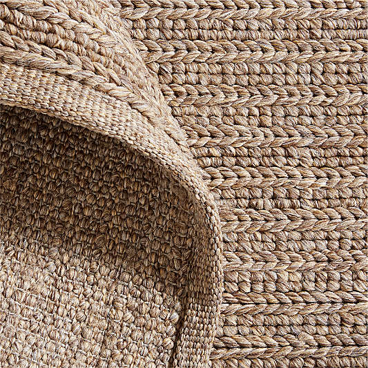Sedona Performance Hand-Knotted Natural and Camel Brown Indoor/Outdoor Rug Swatch 12"x18"