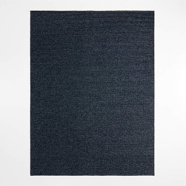 Capri Performance Indoor/Outdoor Blue Area Rug 10'x14' | Crate & Barrel