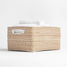 Sedona Large White Tote + Reviews | Crate & Barrel