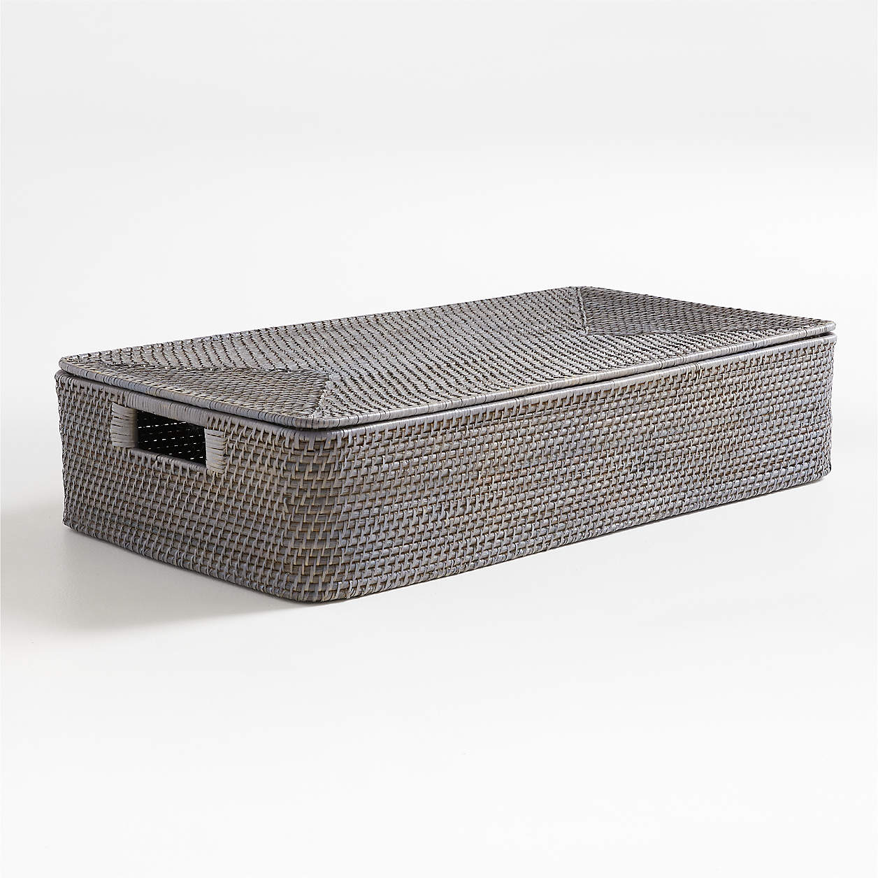 Sedona Grey Under Bed Storage Basket + Reviews Crate & Barrel