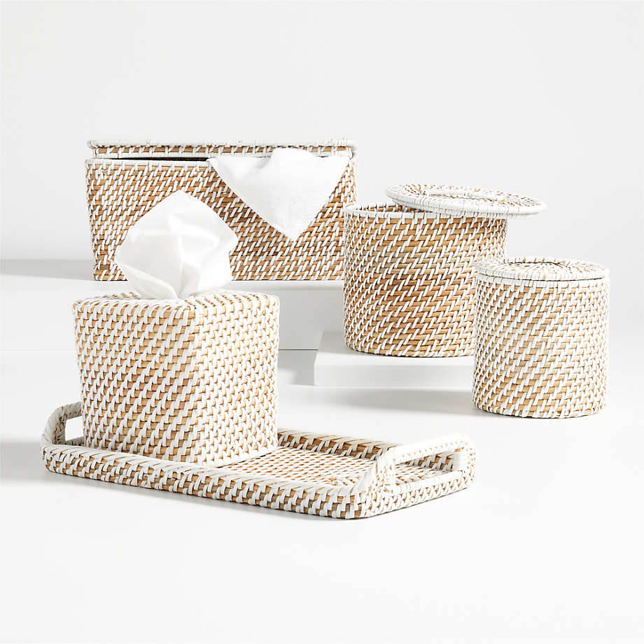 Eli White Ceramic Square Tissue Box Cover + Reviews