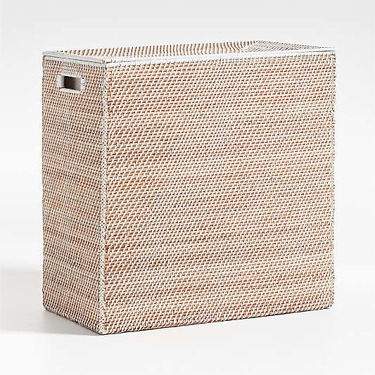 Sedona Large White Laundry Hamper