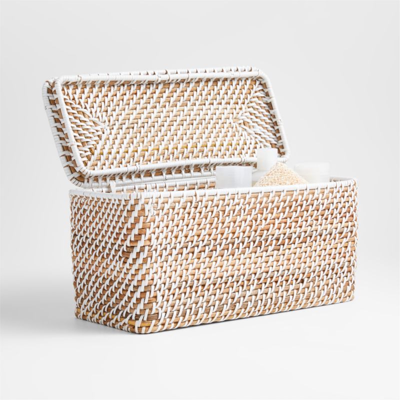 Square White with Brown Strap Storage Bag – Hansel & Gretel