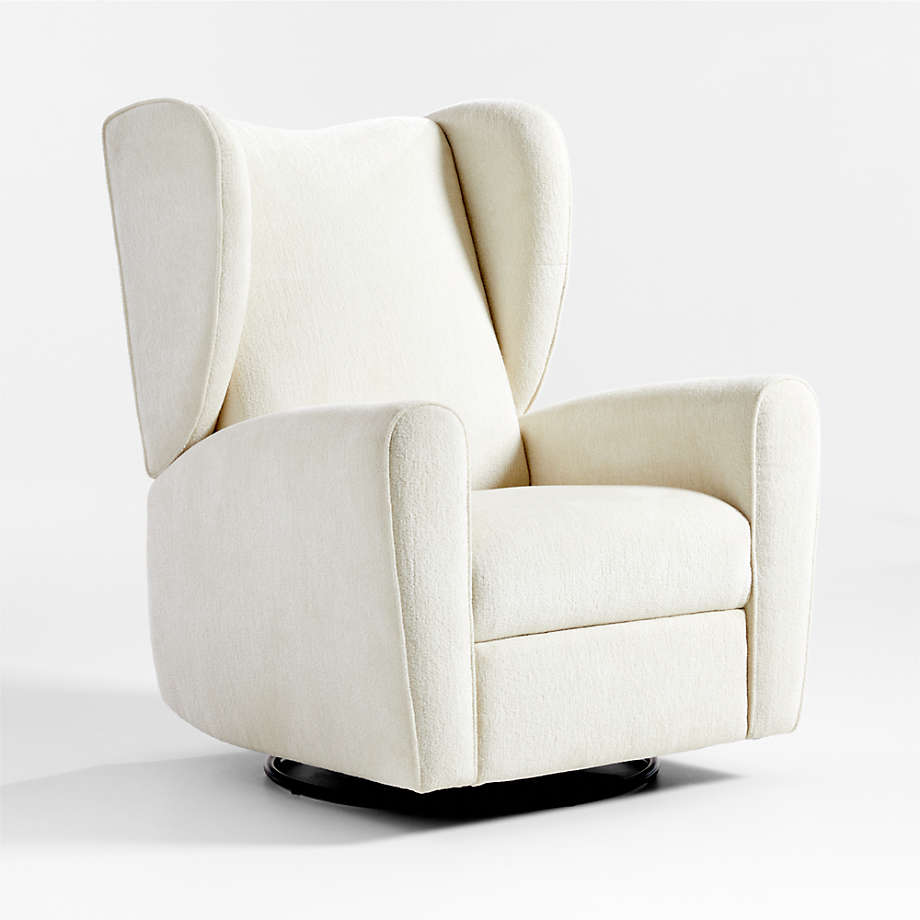 Seesaw Cream Nursery Power Recliner Chair w/ Electronic Control and USB