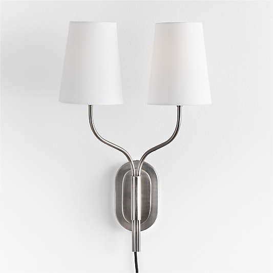 Plug In Wall Sconces & Plug In Wall Lamps Crate & Barrel