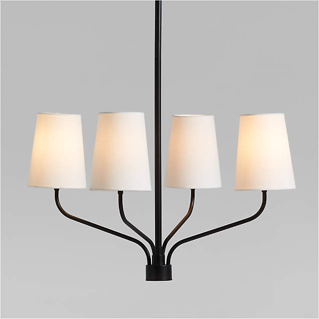 Clive Brass 6Arm Chandelier Light + Reviews Crate & Barrel Canada