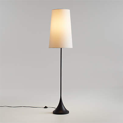 Seguin Brushed Black Metal Floor Lamp