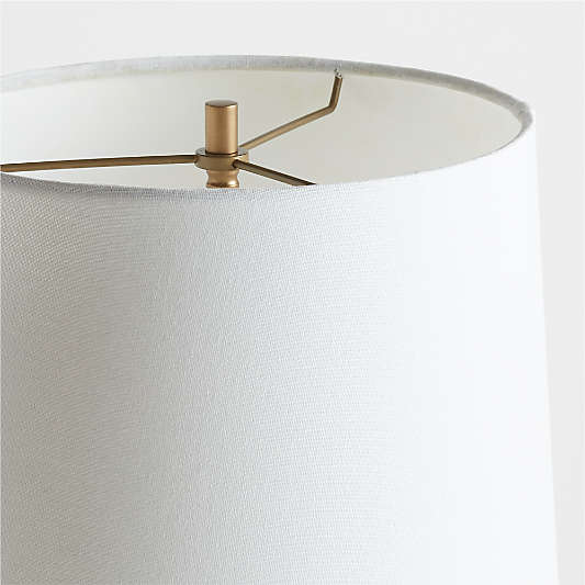 Seguin Brushed Brass Metal Floor Lamp