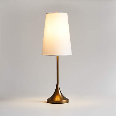 Seguin Brushed Brass Metal Table Lamp 24.5"