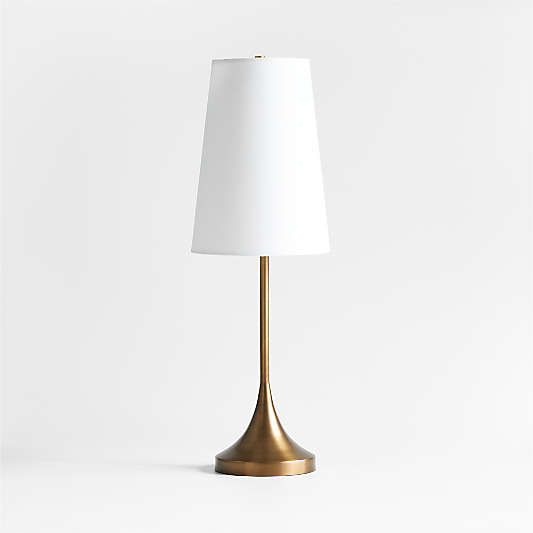 Seguin Brushed Brass Metal Table Lamp 24.5"