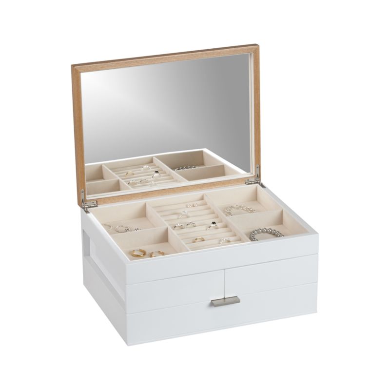 Selma White Jewelry Box
