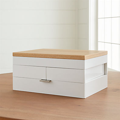 View Selma White Jewelry Box details