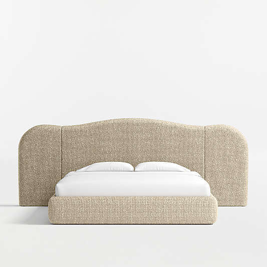 Seraph Upholstered Extended Winged Bed