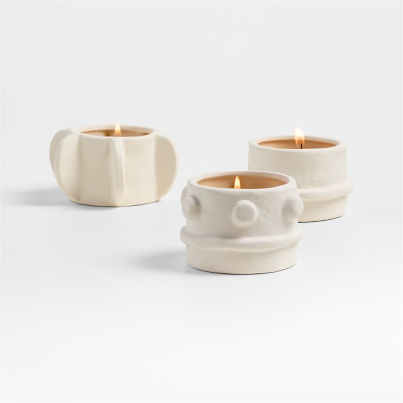 Serax Beige "03" Molly Stoneware Tealight Holders Set of 3 - image 0 of 3