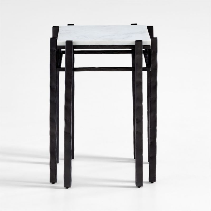 Serra White Marble End Table - image 0 of 5