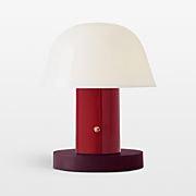 Setago Portable LED Table Lamp Maroon 8.8"