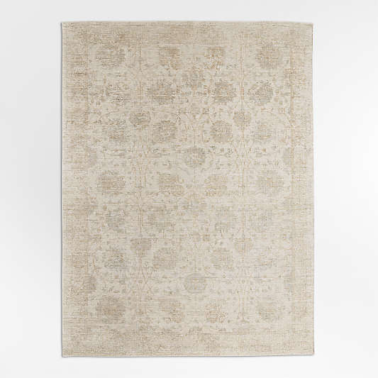 Seychelles Wool Blend Traditional Handwoven Ivory Area Rug