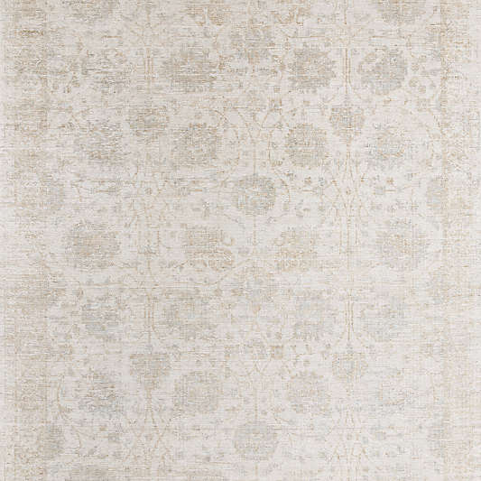 Seychelles Wool Blend Traditional Handwoven Ivory Area Rug