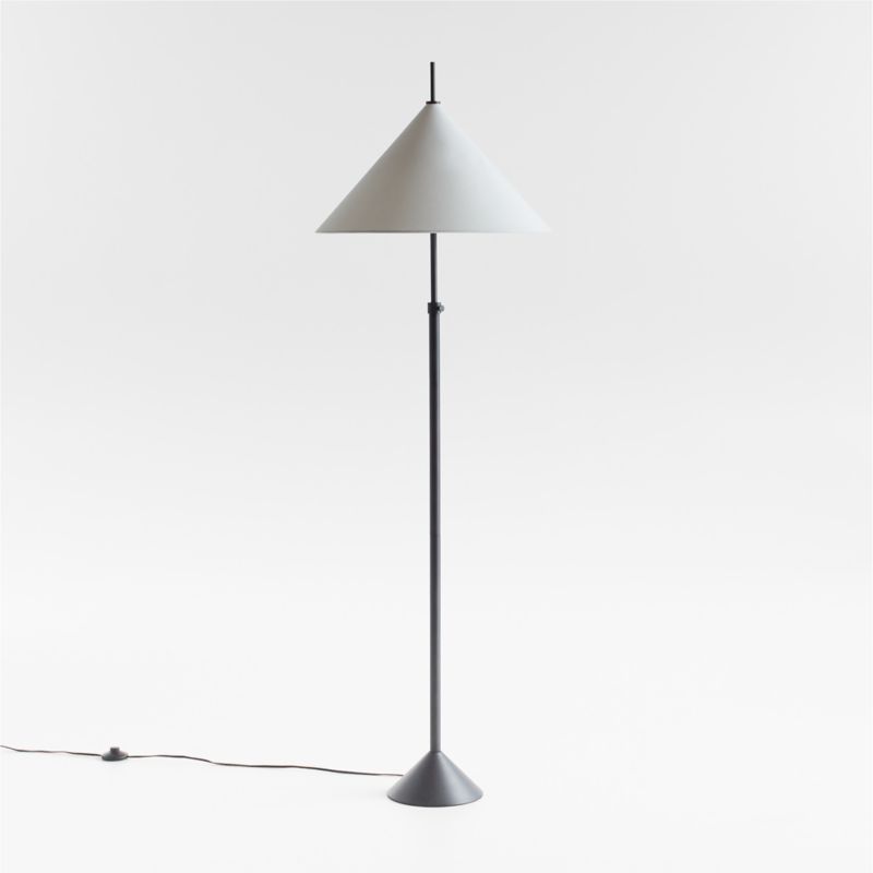 Seymour Telescoping Black Metal Floor Lamp - image 6 of 8