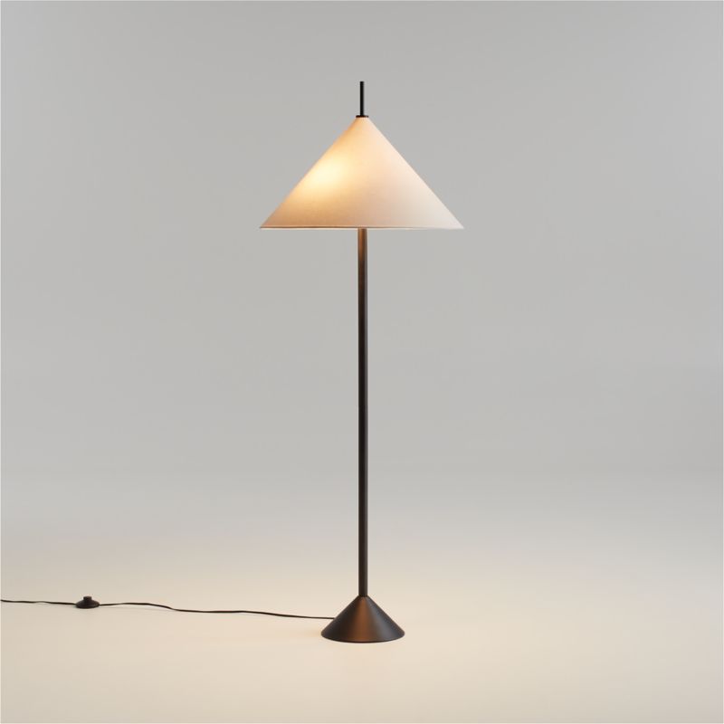 Seymour Telescoping Black Metal Floor Lamp - image 0 of 8