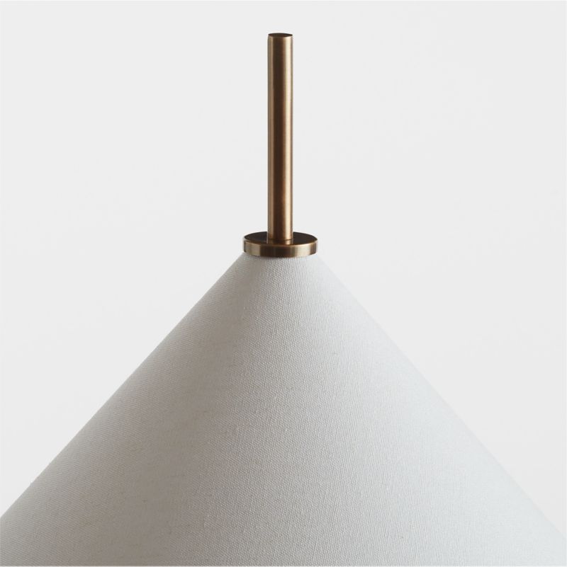 Seymour Telescoping Brass Metal Floor Lamp