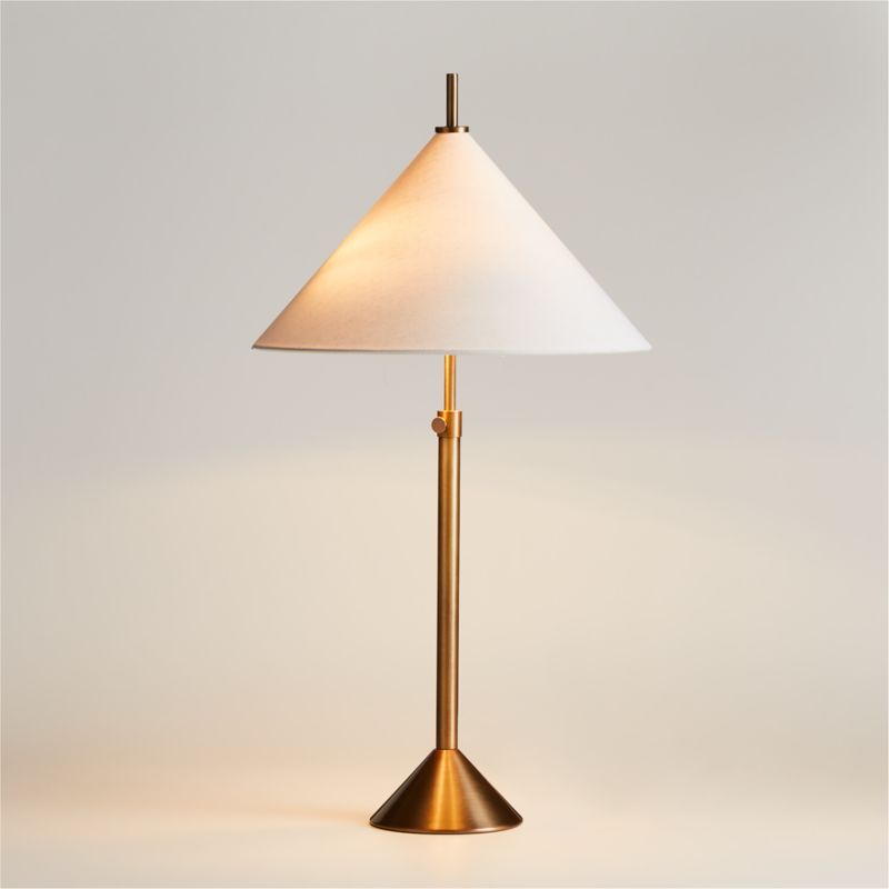 Seymour Telescoping Brass Metal Table Lamp 25.25" - image 0 of 14