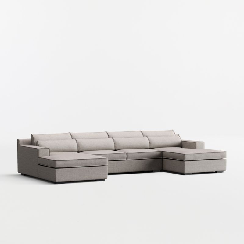 Soho 3-Piece U-Shaped Sectional Sofa with Double Chaise Lounge - image 6 of 9