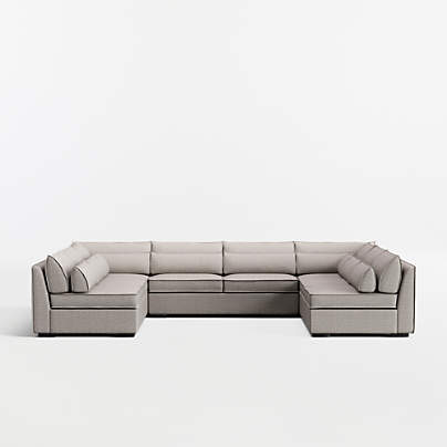 Soho 5-Piece U-Shaped Armless Sectional Sofa