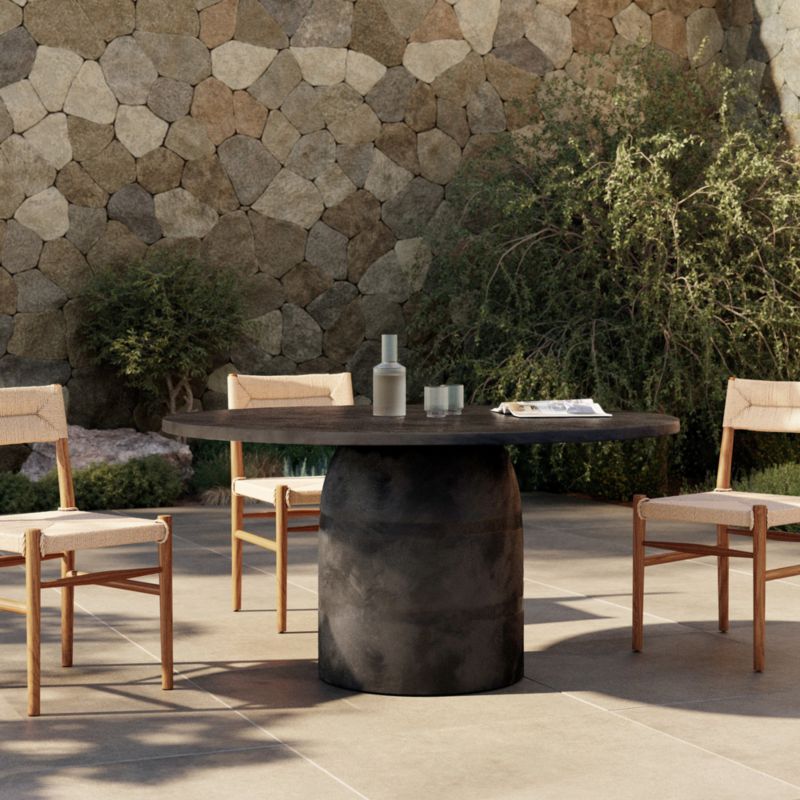 Shadow 60" Round Metal Outdoor Dining Table - image 2 of 6