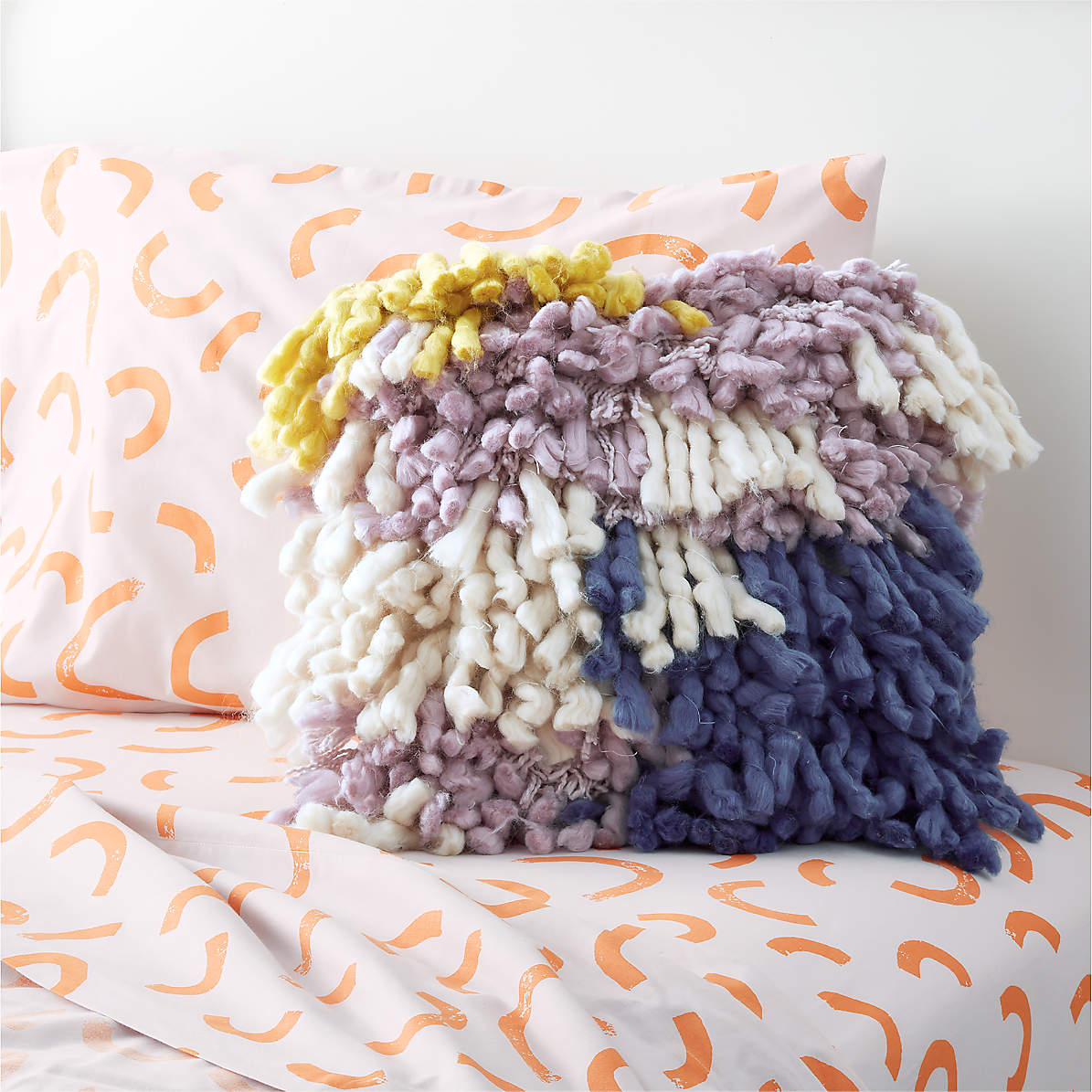 Multi Color Shag Pillow Reviews Crate Kids