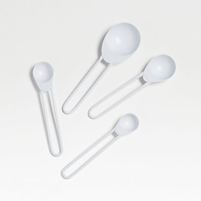 View Shaillee Matte White Measuring Spoons details